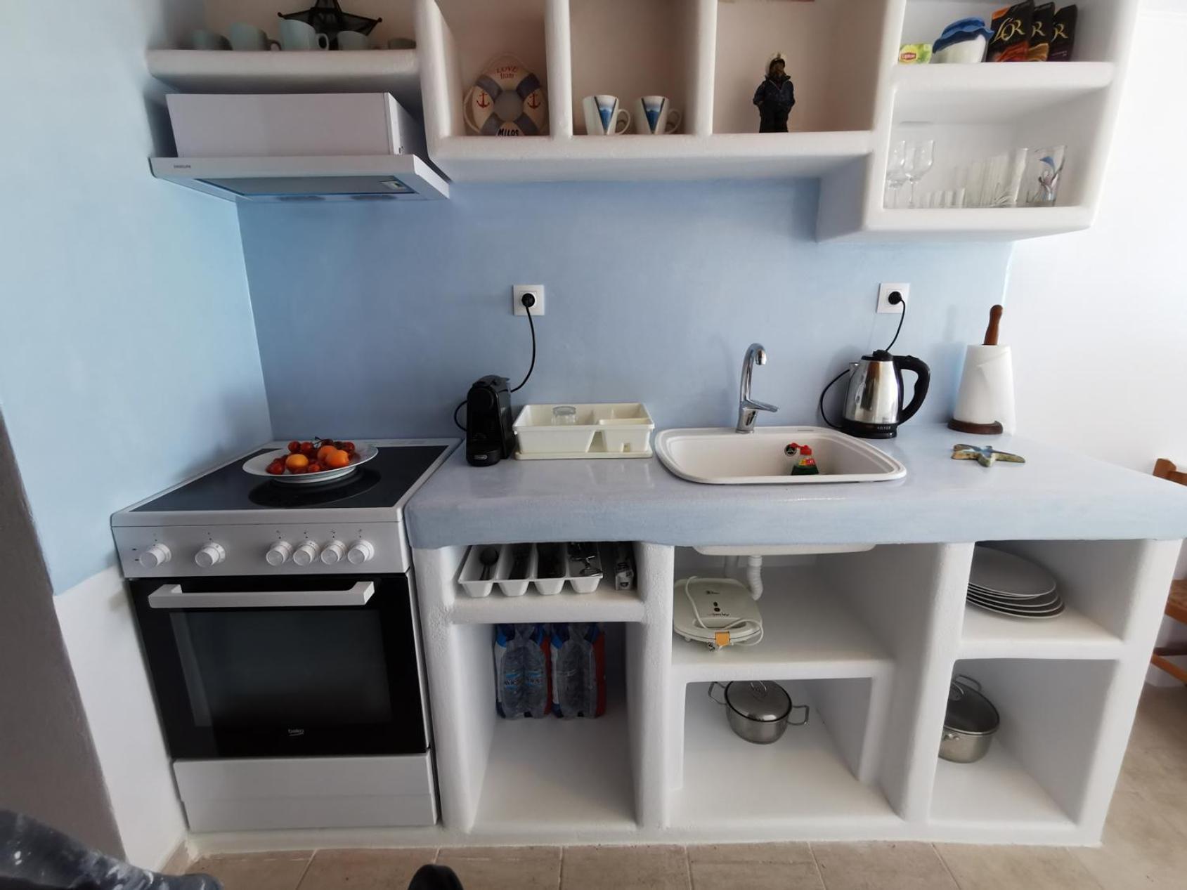 Blue Mare Apartments On The Beach Firopotamos Ruang foto